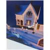 Image 3 : East Coast House & Lighthouse Winter Theme Light up Picture - Needs Batteries, As Is - 23.5" x 16"