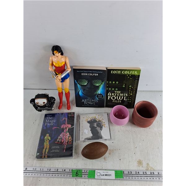 Vinyl Figure, Eoin Colfer Books, Planters, Mozart The Magic Flute DVD, Misc