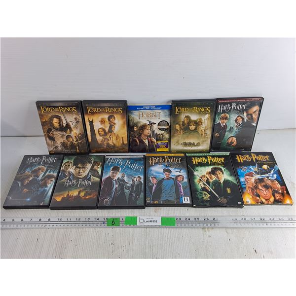 DVD & Blu Ray Movies - The Lord of the Rings, Harry Potter, The Hobbit