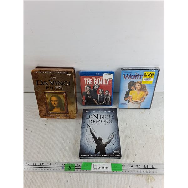 DVD & Blu Ray Movies - The Da Vinci Files, The Family, Waitress