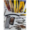 Image 5 : Round Bastard File, Wallboard Saw, 6 & 12V Circuit Tester, Screwdrivers, Wrenches, Vise Grips, Misc
