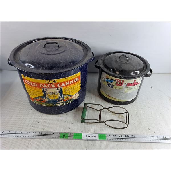 Cold Pack Canner with Lid, Food Blancher, Jar Puller, Cannot Ship