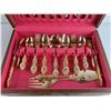 Image 3 : Eaton Haddon Hall Gold Plated Silverware Set - Dining Forks, Spoons, Knives, Cannot Authenticate