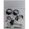 Image 1 : Various Headphones, Ethernet Cable, Aux Cables - As Is