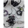 Image 5 : Various Headphones, Ethernet Cable, Aux Cables - As Is