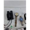 Image 2 : Assorted Quartz Watches, Eaton Binoculars, Timex Watch Bracelets