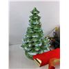 Image 2 : Ceramic Light Up Christmas Tree, Multi Colour Lights, Tested, Misc Christmas Decorations