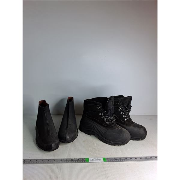 Alpinetek Mens Winter Boots,  Mens Boot/Shoe Rubber Covers