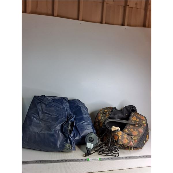 INTEX Blue Single Air Mattress With Electric Pump and Duffle Bag - PICK UP ONLY