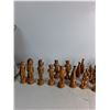 Image 2 : A Set Of Ceramic Carved Figurine Chess Pieces