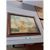 Image 1 : Completed Puzzle Of The Pope In Picture Frame 34"x26"- Cannot Ship