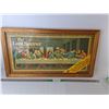 Image 1 : Framed Leonardo Da Vinci 'The Last Supper' Promotional Print 31.25"  17.25", Cannot Ship