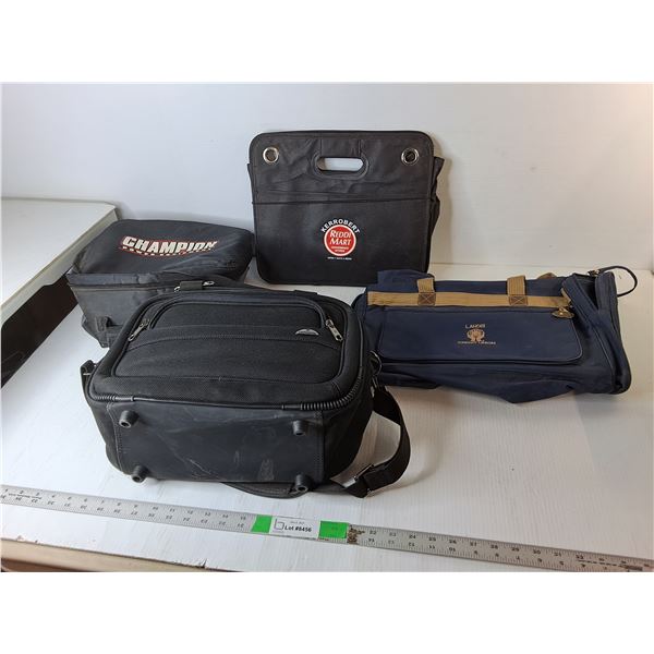 (4) Bags- Landis Credit Union, Samsonite, Misc. Up to 18"
