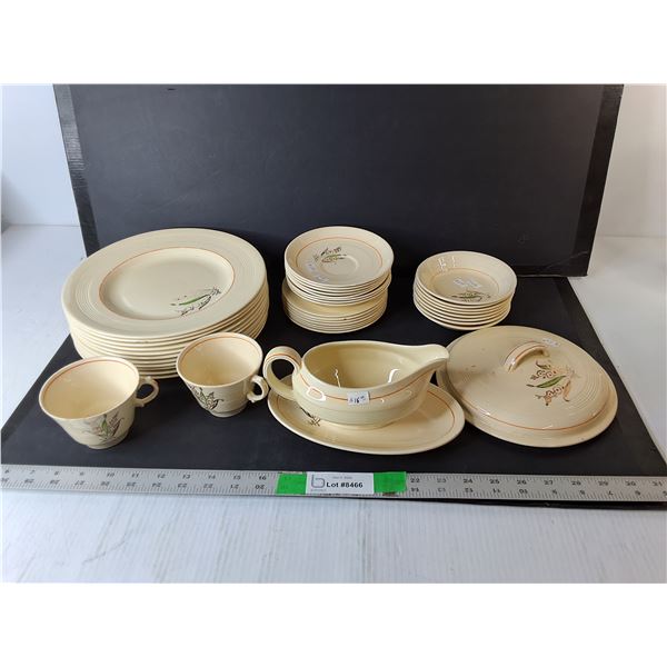 Ceramic Dish Lot- Creamer, Teacups, Plates  - PICK UP