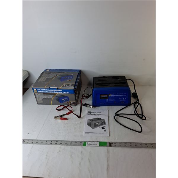 Power Fist 2/12/75A Battery Charger/Starter- Powers On