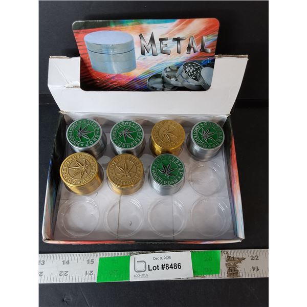 (7) Metal Tobacco Grinders