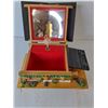 Image 2 : Musical Wooden Jewelry Box with Ballerina 9.25" Long- Working
