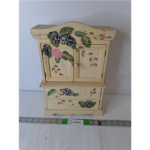 Wooden  Storage Box 10.25" x 4" x 14.25"