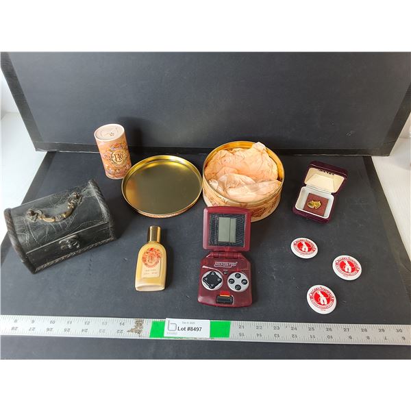 AGP Advanced Game Player- As Is, Wooden Storage Box, Body Powder, Misc.