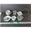 Image 1 : Dish Lot- Sugarbowl, Creamer, Mustache Teacup, Misc.