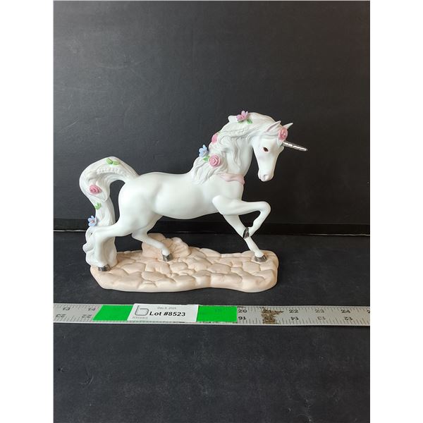 Ceramic Unicorn Figurine 9" Long x   7.25" Tall - PICK UP