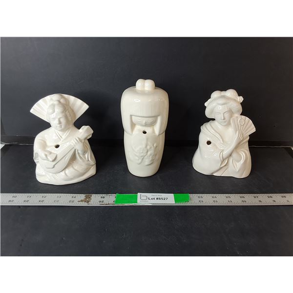 (3) Ceramic Incense Holders up to 7.5"