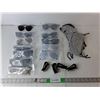 Image 1 : Sunglasses, Sequined Clips & Pouches- New