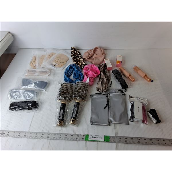 Makeup Brushes, Hairbrushes, Headbands, Misc. New