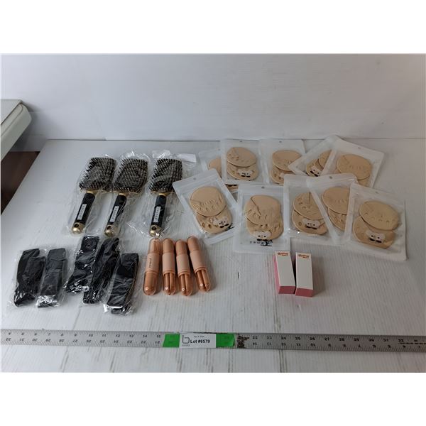 Hairbrushes, Makeup Brushes, Snapbelts, Misc. New