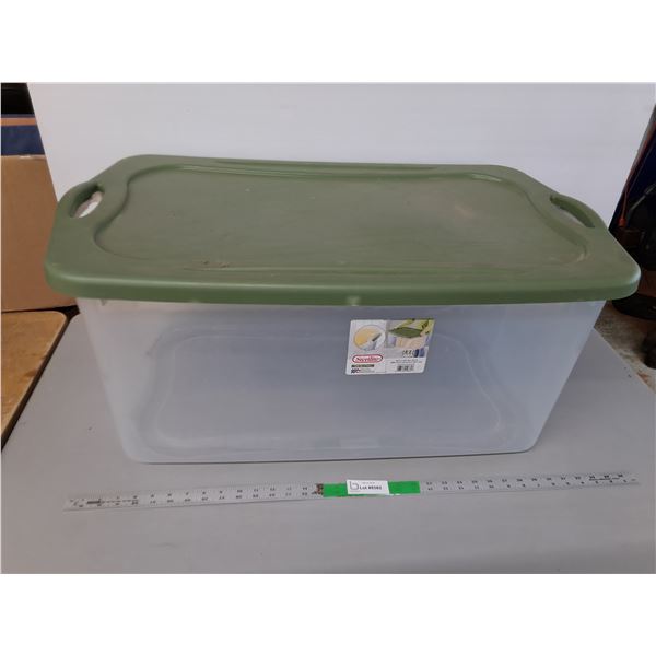Sterilite 114L Plastic Storage Tote, Cannot Ship