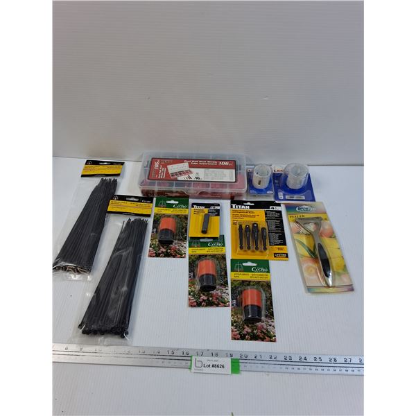 Tool Lot: Zip Ties, Heat Shrink, Bits, Misc