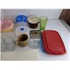 Image 7 : Coffee Cups & Saucers, Glasses, Cutting Board, Pencil Carbon Paper, Plastic Containers & Lids, Misc