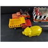 Image 2 : Toy Trucks, Scalpel, Carved Wood Boat, Piggy Coin Bank, Misc