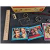 Image 3 : Wooden Ruler, Miniature Wrenches, Jewelry Box, Pencil Sharpener, Trading Cards, Misc