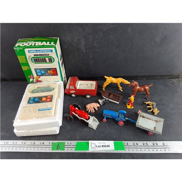 Mattel Electronics Football Game - As Is, Various Vintage Toys