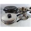 Image 5 : Assorted Cooking Pots with Lids, Rotisserie Roaster with Lid