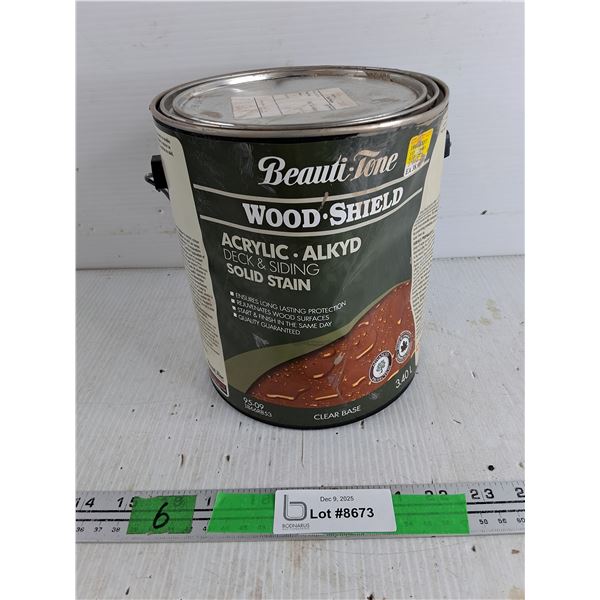 Acrylic Deck & Siding Solid Stain Clear Base - Cannot Ship