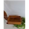 Image 4 : Wooden Christmas Sleigh Planter, Artificial Plant, Cannot Ship