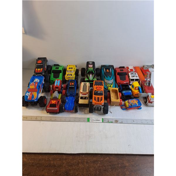(21) Assorted Plastic Toys-Mosty Monster Trucks