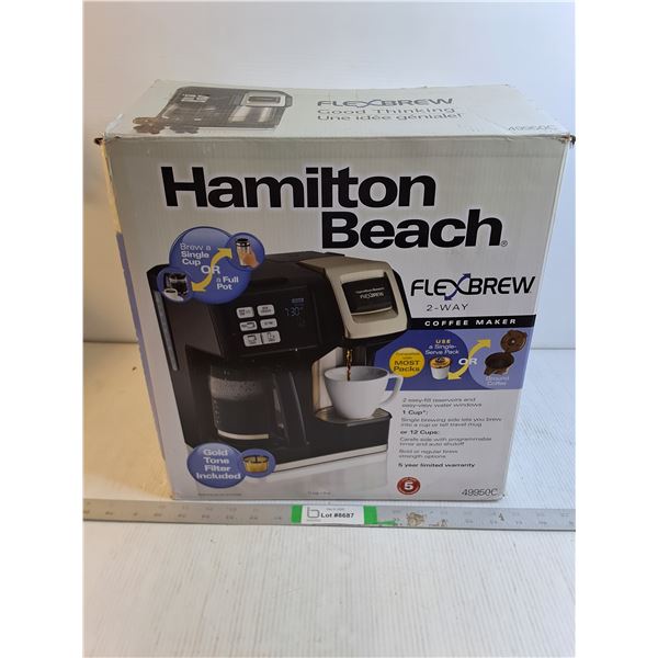Hamilton Beach 2-Way Coffee Maker-appears unused - PICK UP