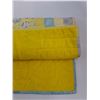 Image 3 : Hand Made Blue/Yellow Baby Blanket - 44" x 40"