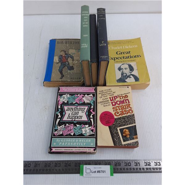 (7) Mostly Vintage Books (English Sonnets, Great Expectations, The Silver Chair)