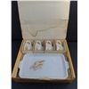 Image 5 : Vintage Anchor Hocking 8-Piece "Wheat" Snack Set w/Original Box