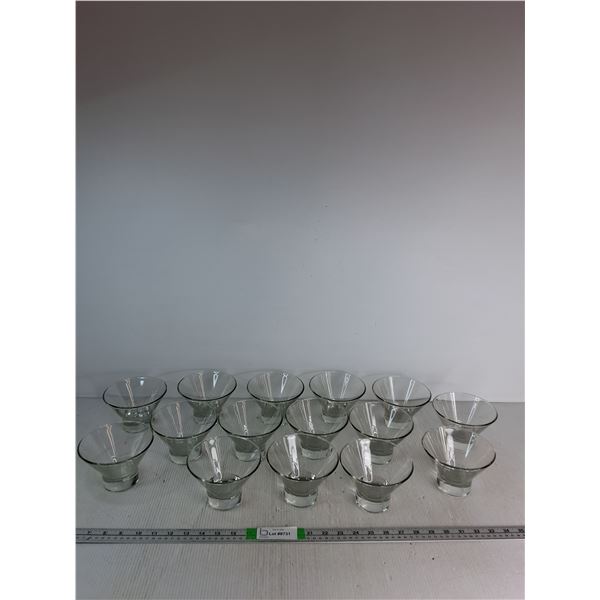 (15) Glass Bowls 4"x5"