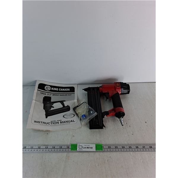 King Canada Brad Nailer Kit 18GA.x2"