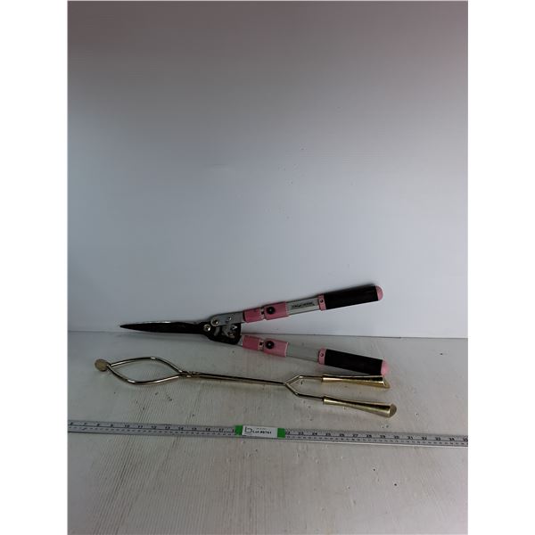 Home Garden Hedge Shears, Fire Place Tongs/ Poker - PICK UP