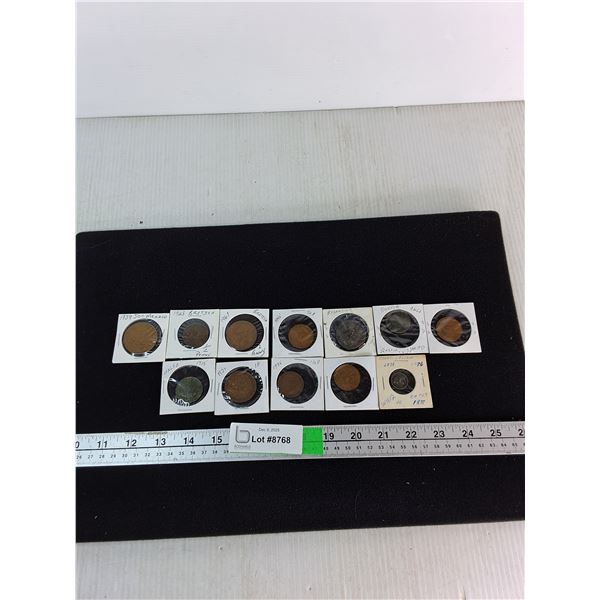 Various World Coins- Byzentine, Mexico, Britain, Russia