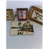 Image 4 : (3) Picture Frames Up To Approx  9"x7", River Side Canoe Ride Hanging Art