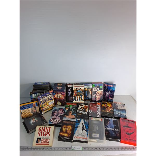 Various DVD's, VHS, CD's