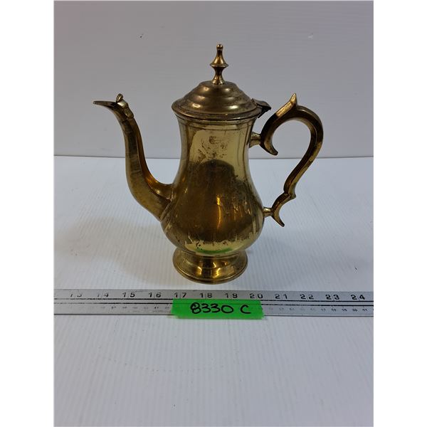 Brass Teapot - Made in India - 9" Tall